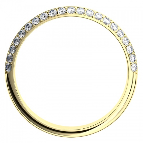 Afrodita II. Gold - luxusné snubný prsteň zo žltého zlata