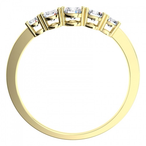 Beata Gold  - žiarivý prsteň zo žltého zlata
