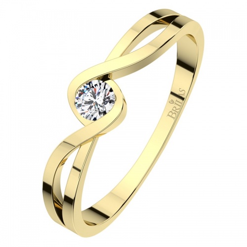 Rosana Gold - jedinečný zásnubný prsteň zo žltého zlata
