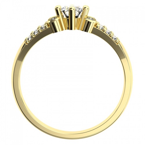 Berenika Gold - bombastické zásnubný prsteň v žltom zlate