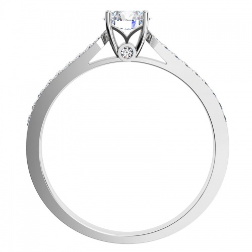 Afrodita W Briliant - nadštandardne luxusné zásnubný prsteň z bieleho zlata