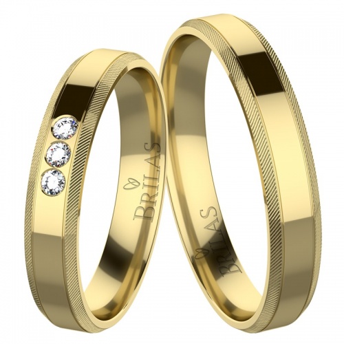 Tango Gold - snubné prstene zo žltého zlata