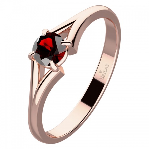 Pavla Red Granát - zásnubný prsteň z červeného zlata