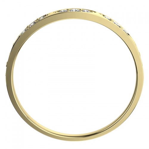 Kasia II. Gold - luxusné snubný prsteň z bieleho zlata