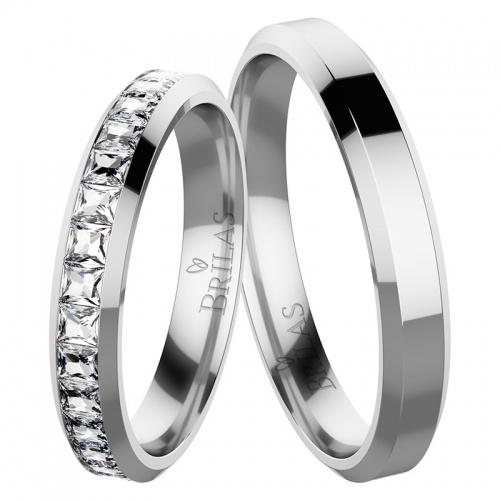 Chana White - snubné prstene z bieleho zlata