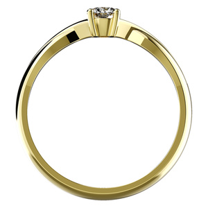 Neve G Briliant - vkusný zásnubný prsteň z bieleho zlata