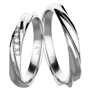 Bristol White - snubné prstene z bieleho zlata