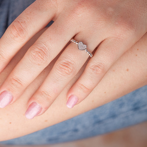 Bonita Silver - zásnubný prsteň zo striebra