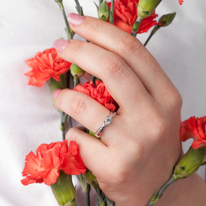 Krista Silver - zásnubný prsteň zo striebra