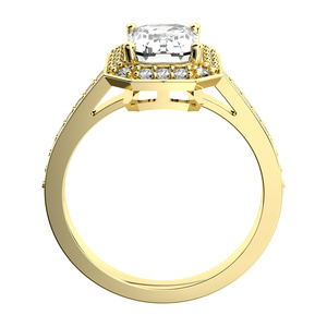 Olivia Gold - veľkolepý zásnubný prsteň zo žltého zlata