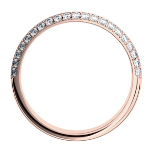Afrodita II. R Briliant - luxusné snubný prsteň z bieleho zlata