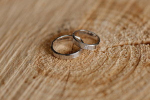 Mina White Briliant snubní prsteny z bílého zlata