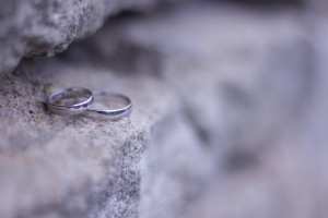Melia White snubní prsteny z bílého zlata