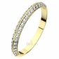 Afrodita II. Gold luxusné snubný prsteň zo žltého zlata