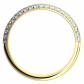 Afrodita II. Gold luxusné snubný prsteň zo žltého zlata
