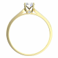 Harmonia Gold očarujúce zásnubný prsteň zo žltého zlata