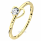 Lamia Gold   krásny zásnubný prsteň so srdcom