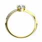 Michaela G Briliant luxusné zásnubný prsteň zo žltého zlata
