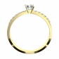 Amanda Gold dokonalý zásnubný prsteň zo žltého zlata