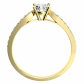 Angelina Gold rozkošný zásnubný prsteň zo žltého zlata