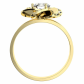 Azureta Gold robustný zásnubný prsteň zo žltého zlata