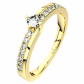 Petronela Gold špičkový zásnubný prsteň zo žltého zlata