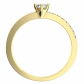 Petronela Gold špičkový zásnubný prsteň zo žltého zlata