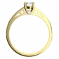 Vilma Gold sofistikovaný zásnubný prsteň zo žltého zlata