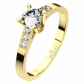 Monika Gold prekrásny zásnubný prsteň zo žltého zlata