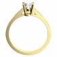 Monika Gold prekrásny zásnubný prsteň zo žltého zlata