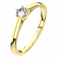 Helena G Briliant I.  absolútne nádherný zásnubný prsteň zo žltého zlata
