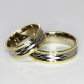 Dreamer Colour GW snubné prstene zo žltého a bieleho zlata
