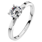 Grácie W Briliant (5 mm) jemný zásnubný prsteň