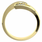 Nuriana Gold nevšedný zásnubný prsteň v žltom zlate