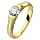 Aura G Briliant  zásnubný prsteň zo žltého zlata
