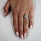 Arabela White zásnubný prsteň z bieleho zlata