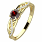 Kelt Gold pôvabný zásnubný prsteň zo žltého zlata