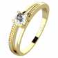 Adéla Gold  krásny zásnubný prsteň zo žltého zlata