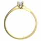 Leona G Briliant  zásnubný prsteň zo žltého zlata