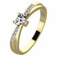 Viktorie Gold elegantný zásnubný prsteň