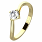 Pamela Gold Briliant zásnubný prsteň zo žltého zlata