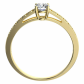 Milena Gold Briliant luxusné snubný prsteň z bieleho zlata