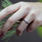 Aura White zásnubný prsteň z bieleho zlata