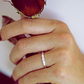 Kyra White  zásnubný prsteň z bieleho zlata
