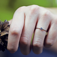 Lyra White  tradičné zásnubný prsteň z bieleho zlata