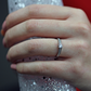 Milena White  luxusné snubný prsteň z bieleho zlata