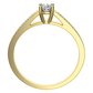 Rubyn Gold elegantný zásnubný prsteň