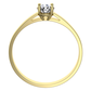 Marcelka Gold   jemný zásnubný prsteň s centrálnym kamienkom