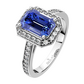 Olivia Tanzanit Briliant zlatý prsteň s tanzanit a briliantmi