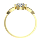 Eskill Gold vkusný zásnubný prsteň z bieleho zlata